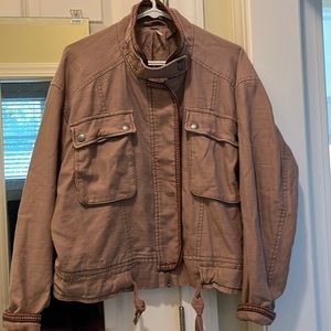 Free People jacket plum color